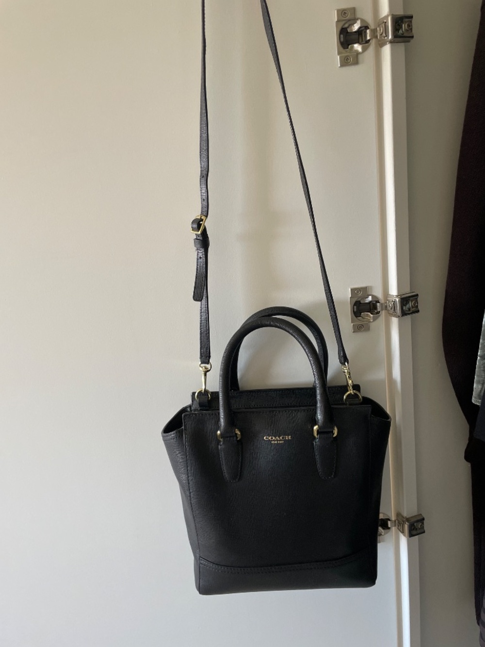 Coach Black Leather Bucket Bag - Picture 2 of 6